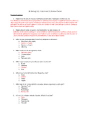 Units 6 and 11 Review Packet Answer Key : SCIENCE Biology ...